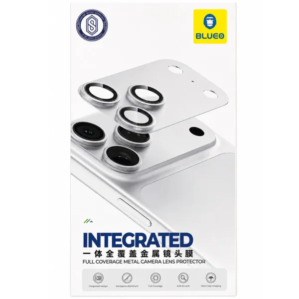 Защитное стекло BlueO Metal Block на камеру для Apple iPhone 18 Pro Max (6.9") — Серебряный — фото 2 Защитное стекло BlueO Metal Block на камеру для Apple iPhone 18 Pro Max (6.9") — Серебряный — фото 2