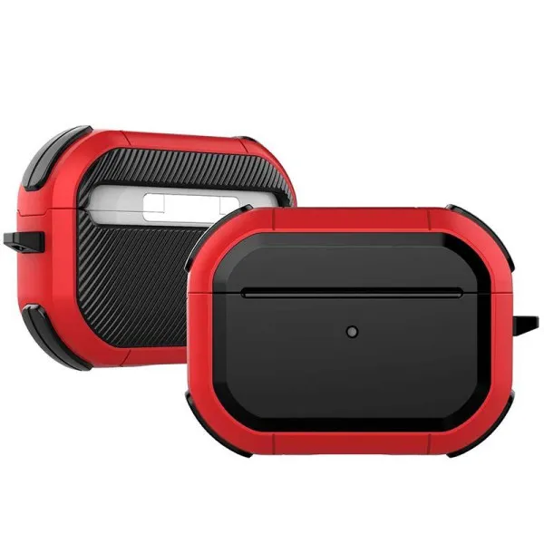 Футляр противоударный Black ed. для наушников Airpods Pro 2 / Pro — Красный Футляр противоударный Black ed. для наушников Airpods Pro 2 / Pro — Красный