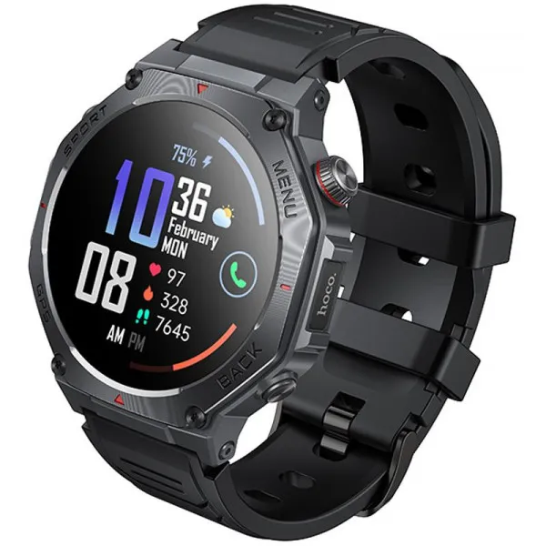 Смарт-часы Hoco Y37 Smart sports watch (call version) — Черный — фото 1