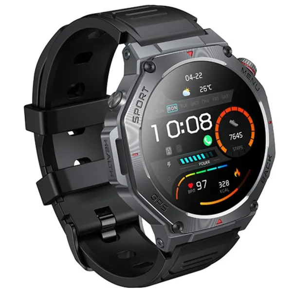 Смарт-часы Hoco Y37 Smart sports watch (call version) — Черный — фото 3