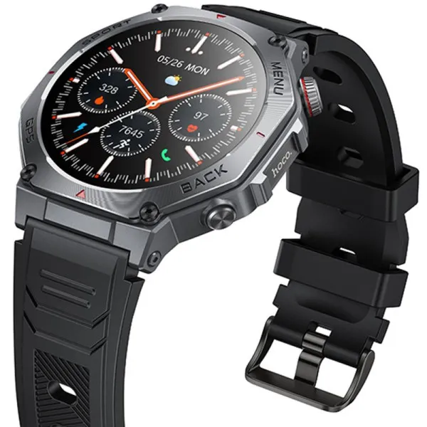 Смарт-часы Hoco Y37 Smart sports watch (call version) — Черный — фото 4