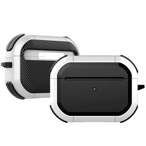Футляр противоударный Black ed. для наушников Airpods Pro — Белый