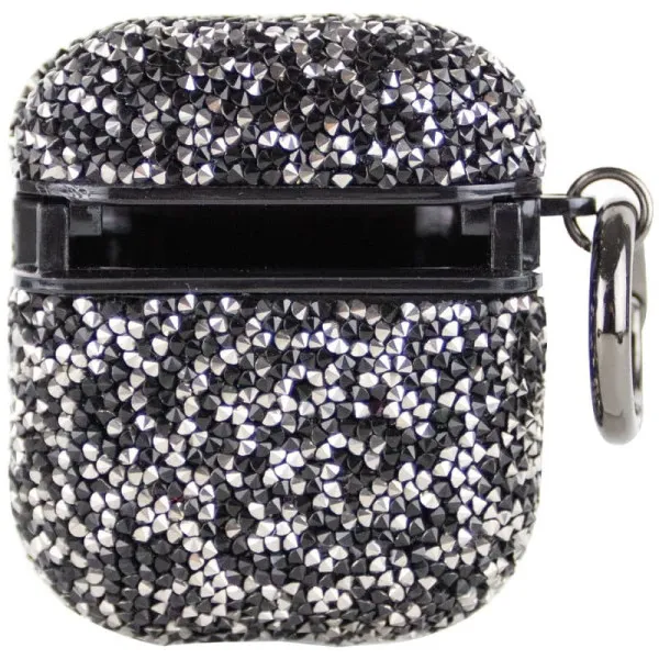 TPU чехол Bling World Rock Diamond для наушников AirPods 1/2 — Черный — фото 2 TPU чехол Bling World Rock Diamond для наушников AirPods 1/2 — Черный — фото 2