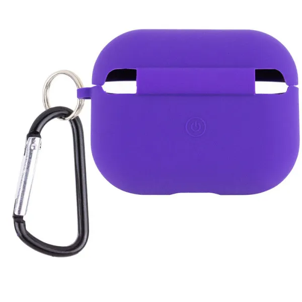 Силиконовый футляр с микрофиброй для наушников Airpods Pro 2 / Pro — Фиолетовый — фото 4 Силиконовый футляр с микрофиброй для наушников Airpods Pro 2 / Pro — Фиолетовый — фото 4
