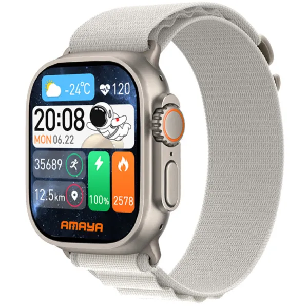 Смарт-годинник Amaya X10 Ultra Smart sports watch (call version) — Білий Смарт-годинник Amaya X10 Ultra Smart sports watch (call version) — Білий