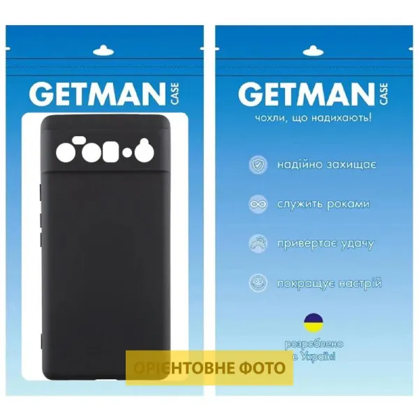 Чохол TPU GETMAN Liquid Silk Full Camera для Google Pixel 10 Pro — Чорний — фото 2