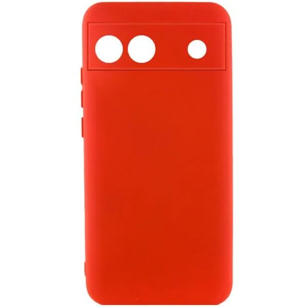 Чехол Silicone Cover Lakshmi Full Camera (A) для Google Pixel 6a — Красный — фото 1 Чехол Silicone Cover Lakshmi Full Camera (A) для Google Pixel 6a — Красный — фото 1