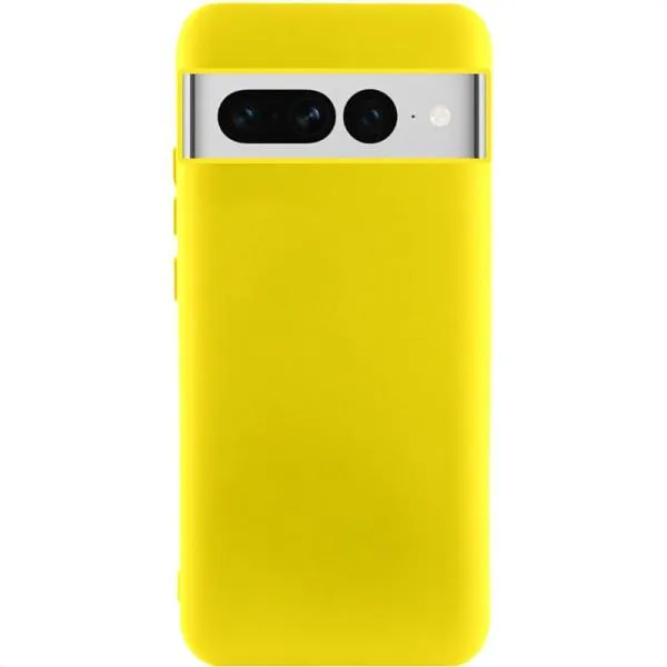 Чехол TPU GETMAN Liquid Silk для Google Pixel 7 Pro — Желтый Чехол TPU GETMAN Liquid Silk для Google Pixel 7 Pro — Желтый