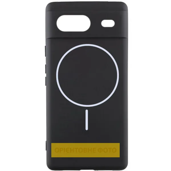 Чохол Silicone Cover Lakshmi Full Camera (AA) with Magnetic Fit для Google Pixel 7a — Чорний — фото 1 Чохол Silicone Cover Lakshmi Full Camera (AA) with Magnetic Fit для Google Pixel 7a — Чорний — фото 1