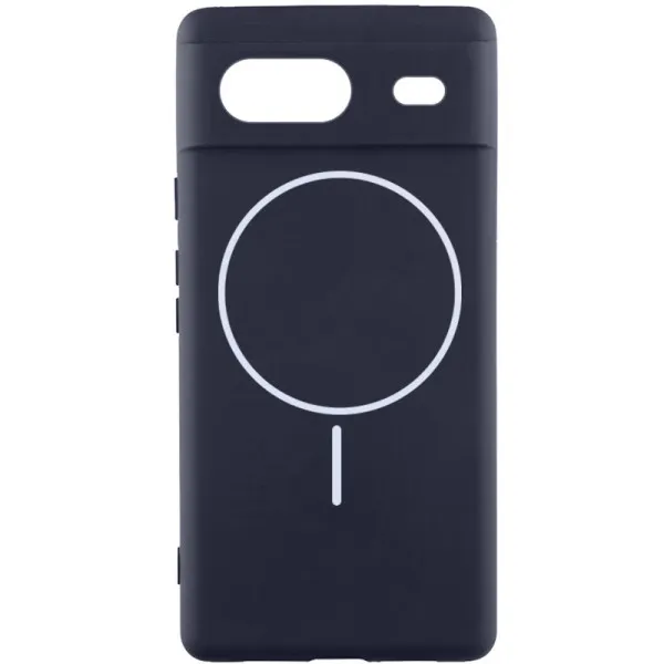 Чехол Silicone Cover Lakshmi Full Camera (AA) with Magnetic Fit для Google Pixel 7a — Темно-синий Чехол Silicone Cover Lakshmi Full Camera (AA) with Magnetic Fit для Google Pixel 7a — Темно-синий