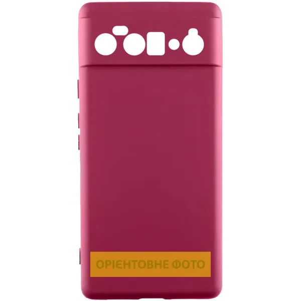 Чохол TPU GETMAN Liquid Silk Full Camera для Google Pixel 9 Pro XL — Бордовий