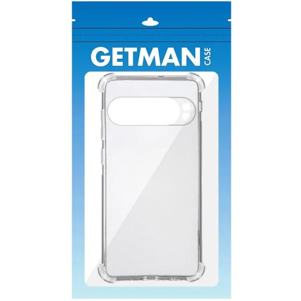 TPU чохол GETMAN Ease logo посилені кути Full Camera для Google Pixel 9 Pro XL — Прозорий — фото 3 TPU чохол GETMAN Ease logo посилені кути Full Camera для Google Pixel 9 Pro XL — Прозорий — фото 3