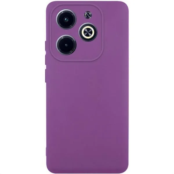 Чехол TPU GETMAN Liquid Silk Full Camera для Infinix Hot 40i — Фиолетовый — фото 1 Чехол TPU GETMAN Liquid Silk Full Camera для Infinix Hot 40i — Фиолетовый — фото 1