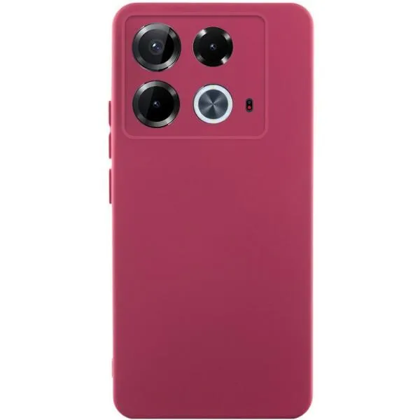 Чехол TPU GETMAN Liquid Silk Full Camera для Infinix Note 40 4G — Бордовый Чехол TPU GETMAN Liquid Silk Full Camera для Infinix Note 40 4G — Бордовый