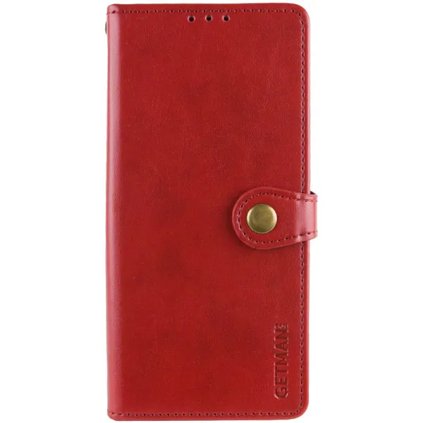Шкіряний чохол-книжка GETMAN Gallant (PU) для Infinix Smart 9 4G / Hot 50i — Червоний — фото 1 Шкіряний чохол-книжка GETMAN Gallant (PU) для Infinix Smart 9 4G / Hot 50i — Червоний — фото 1