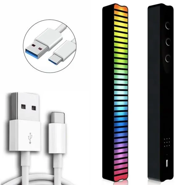 Настольная LED лампа RGB 5V Single Panel Bluetooth USB interface with app — Черный — фото 1 Настольная LED лампа RGB 5V Single Panel Bluetooth USB interface with app — Черный — фото 1