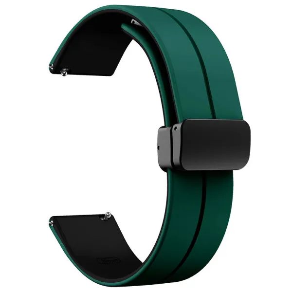 Силиконовый ремешок Classy для Smart Watch 20mm — Зеленый — фото 2