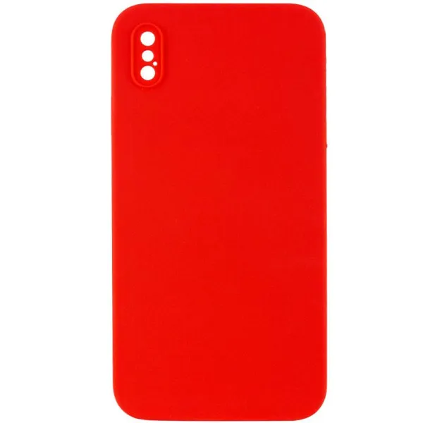 Чехол Silk Square Full Camera Protective (AA) NO LOGO для Apple iPhone X / XS (5.8") — Красный — фото 1 Чехол Silk Square Full Camera Protective (AA) NO LOGO для Apple iPhone X / XS (5.8") — Красный — фото 1