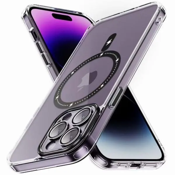 Чехол TPU+PC Colorful with Magnetic Fit для Apple iPhone 12 Pro Max (6.7") — Черный — фото 2 Чехол TPU+PC Colorful with Magnetic Fit для Apple iPhone 12 Pro Max (6.7") — Черный — фото 2
