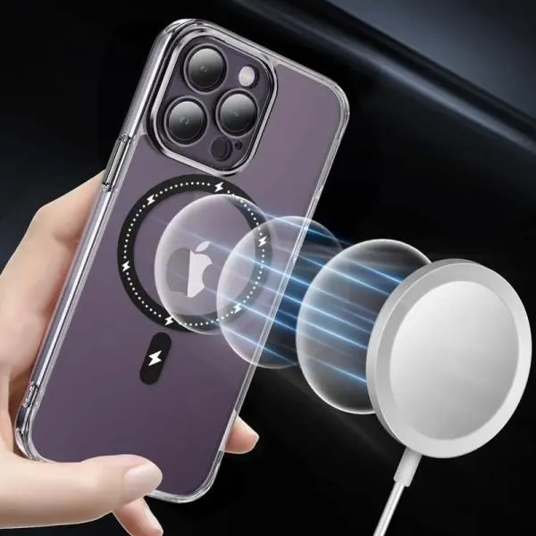 Чехол TPU+PC Colorful with Magnetic Fit для Apple iPhone 12 Pro Max (6.7") — Черный — фото 4 Чехол TPU+PC Colorful with Magnetic Fit для Apple iPhone 12 Pro Max (6.7") — Черный — фото 4