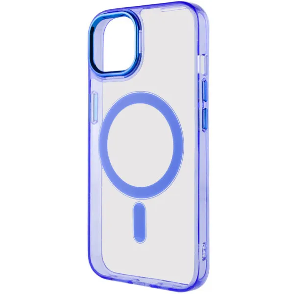 Чохол TPU Iris with Magnetic Fit для Apple iPhone 12 Pro Max (6.7") — Синій — фото 3 Чохол TPU Iris with Magnetic Fit для Apple iPhone 12 Pro Max (6.7") — Синій — фото 3