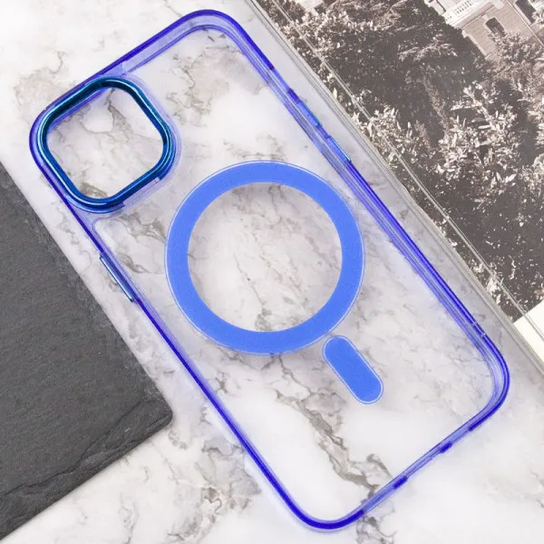 Чохол TPU Iris with Magnetic Fit для Apple iPhone 12 Pro Max (6.7") — Синій — фото 5 Чохол TPU Iris with Magnetic Fit для Apple iPhone 12 Pro Max (6.7") — Синій — фото 5