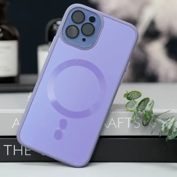 Чехол TPU+Glass Sapphire Midnight with Magnetic Fit для Apple iPhone 12 Pro Max (6.7") — Сиреневый — фото 1 Чехол TPU+Glass Sapphire Midnight with Magnetic Fit для Apple iPhone 12 Pro Max (6.7") — Сиреневый — фото 1