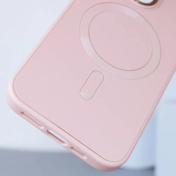 Шкіряний чохол Bonbon Leather Metal Style with Magnetic Fit для Apple iPhone 12 Pro Max (6.7") — Рожевий — фото 2 Шкіряний чохол Bonbon Leather Metal Style with Magnetic Fit для Apple iPhone 12 Pro Max (6.7") — Рожевий — фото 2