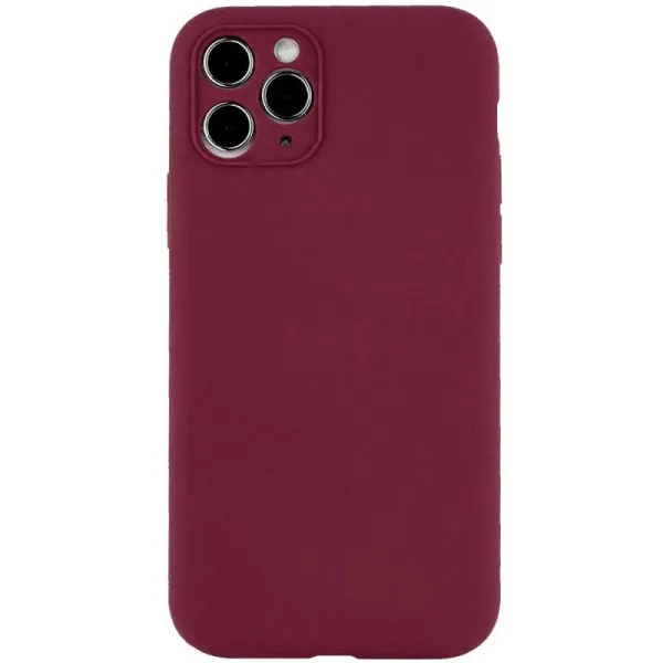 Чохол Silk Full Camera Protective (AA) NO LOGO для Apple iPhone 12 Pro Max (6.7") — Бордовий Чохол Silk Full Camera Protective (AA) NO LOGO для Apple iPhone 12 Pro Max (6.7") — Бордовий