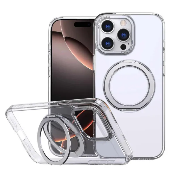 Чехол TPU+PC Empire with Magnetic Fit and Ring для Apple iPhone 12 Pro Max / 13 Pro Max (6.7") — Прозрачный — фото 1 Чехол TPU+PC Empire with Magnetic Fit and Ring для Apple iPhone 12 Pro Max / 13 Pro Max (6.7") — Прозрачный — фото 1