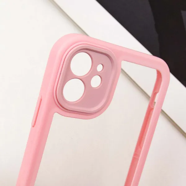 TPU чехол Transparent + Colour 1,5mm для Apple iPhone 12 (6.1") — Розовый — фото 5 TPU чехол Transparent + Colour 1,5mm для Apple iPhone 12 (6.1") — Розовый — фото 5