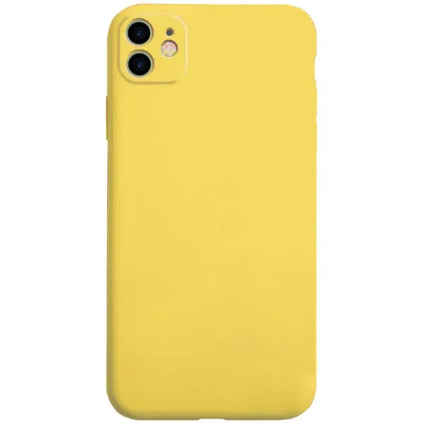 Чехол Silk Full Camera Protective (AA) NO LOGO для Apple iPhone 12 (6.1") — Желтый — фото 1 Чехол Silk Full Camera Protective (AA) NO LOGO для Apple iPhone 12 (6.1") — Желтый — фото 1