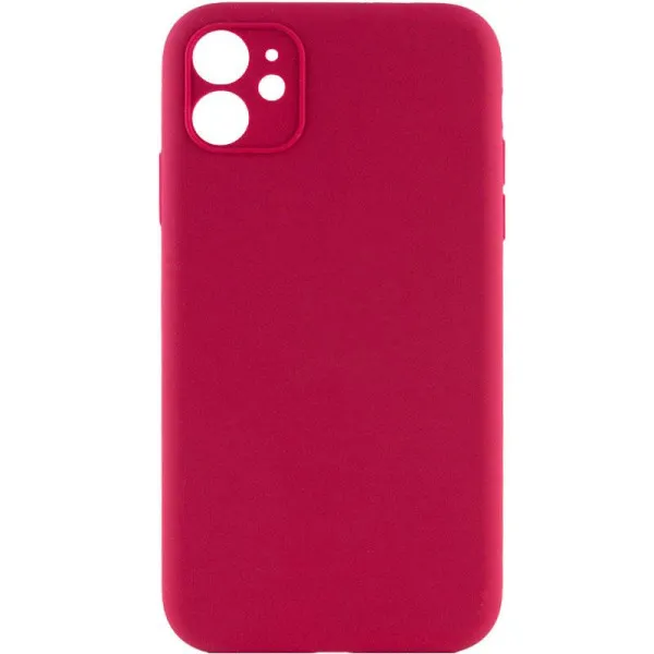Чохол Silk Full Camera Protective (AA) NO LOGO для Apple iPhone 12 (6.1") — Червоний — фото 3 Чохол Silk Full Camera Protective (AA) NO LOGO для Apple iPhone 12 (6.1") — Червоний — фото 3