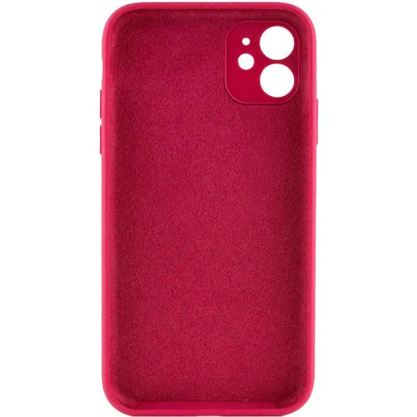 Чохол Silk Full Camera Protective (AA) NO LOGO для Apple iPhone 12 (6.1") — Червоний — фото 4 Чохол Silk Full Camera Protective (AA) NO LOGO для Apple iPhone 12 (6.1") — Червоний — фото 4