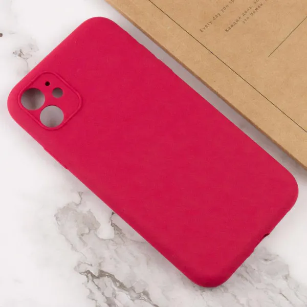 Чохол Silk Full Camera Protective (AA) NO LOGO для Apple iPhone 12 (6.1") — Червоний — фото 5 Чохол Silk Full Camera Protective (AA) NO LOGO для Apple iPhone 12 (6.1") — Червоний — фото 5