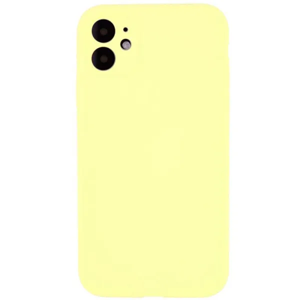 Чехол Silk Full Camera Protective (AA) NO LOGO для Apple iPhone 12 (6.1") — Желтый — фото 2 Чехол Silk Full Camera Protective (AA) NO LOGO для Apple iPhone 12 (6.1") — Желтый — фото 2