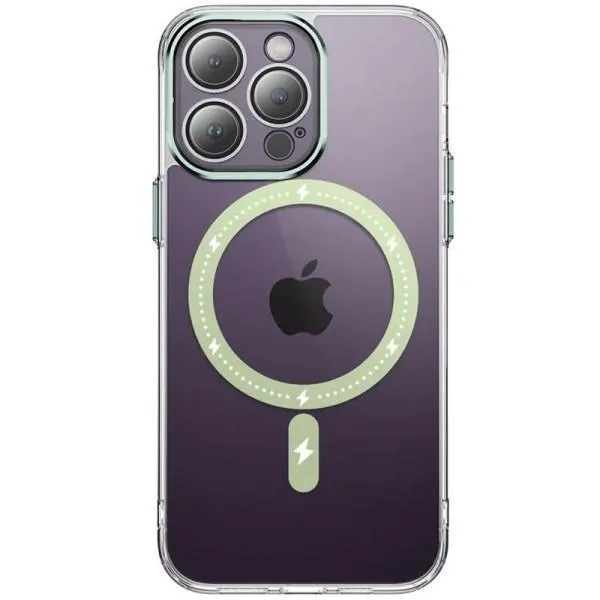 Чохол TPU+PC Colorful with Magnetic Fit для Apple iPhone 13 Pro (6.1") — Зелений — фото 1 Чохол TPU+PC Colorful with Magnetic Fit для Apple iPhone 13 Pro (6.1") — Зелений — фото 1