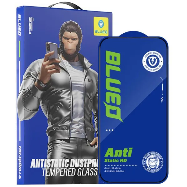 Защитное 2.5D стекло Blueo Full Cover HD для Apple iPhone 13 Pro / 13 / 14 / 16e / 17e (6.1") — Черный — фото 1 Защитное 2.5D стекло Blueo Full Cover HD для Apple iPhone 13 Pro / 13 / 14 / 16e / 17e (6.1") — Черный — фото 1