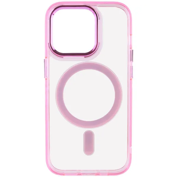 Чохол TPU Iris with Magnetic Fit для Apple iPhone 13 Pro (6.1") — Рожевий — фото 1 Чохол TPU Iris with Magnetic Fit для Apple iPhone 13 Pro (6.1") — Рожевий — фото 1