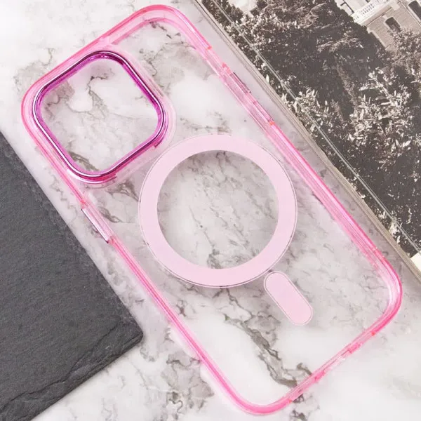 Чохол TPU Iris with Magnetic Fit для Apple iPhone 13 Pro (6.1") — Рожевий — фото 5 Чохол TPU Iris with Magnetic Fit для Apple iPhone 13 Pro (6.1") — Рожевий — фото 5