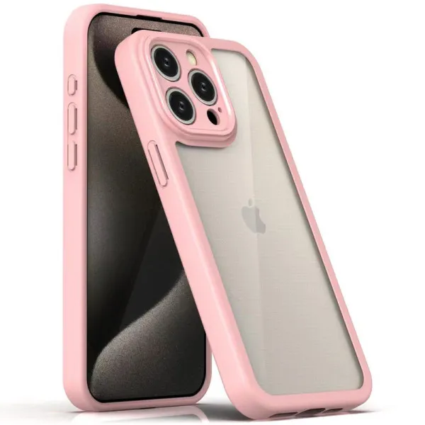 TPU чохол Transparent + Colour 1,5mm для Apple iPhone 13 Pro (6.1") — Рожевий — фото 1 TPU чохол Transparent + Colour 1,5mm для Apple iPhone 13 Pro (6.1") — Рожевий — фото 1