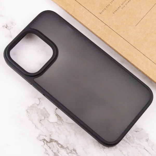 TPU+PC чехол Metal Buttons для Apple iPhone 13 Pro (6.1") — Черный — фото 4 TPU+PC чехол Metal Buttons для Apple iPhone 13 Pro (6.1") — Черный — фото 4