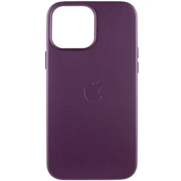 Шкіряний чохол Leather Case (AA Plus) with Magnetic Fit для Apple iPhone 13 Pro (6.1") — Марсала — фото 1 Шкіряний чохол Leather Case (AA Plus) with Magnetic Fit для Apple iPhone 13 Pro (6.1") — Марсала — фото 1
