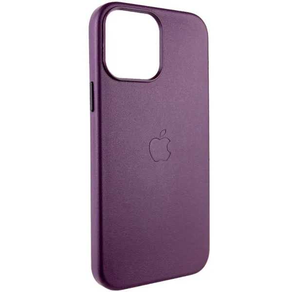 Шкіряний чохол Leather Case (AA Plus) with Magnetic Fit для Apple iPhone 13 Pro (6.1") — Марсала — фото 2 Шкіряний чохол Leather Case (AA Plus) with Magnetic Fit для Apple iPhone 13 Pro (6.1") — Марсала — фото 2