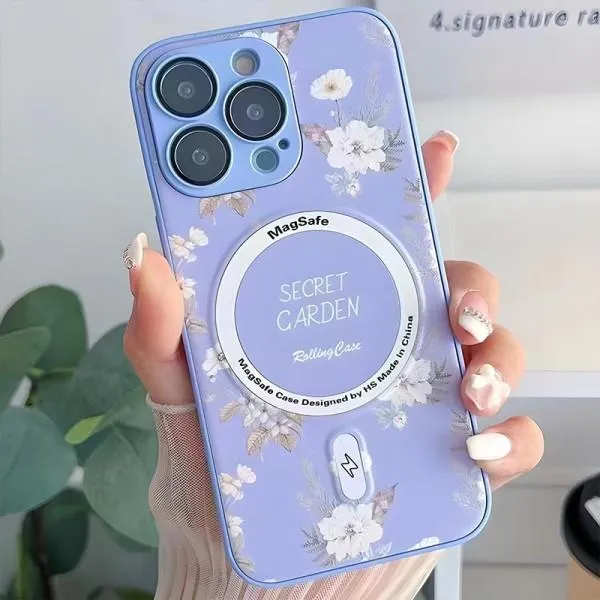 TPU+PC чохол Secret Garden with Magnetic Fit для Apple iPhone 14 Pro (6.1") — Ліловий — фото 2 TPU+PC чохол Secret Garden with Magnetic Fit для Apple iPhone 14 Pro (6.1") — Ліловий — фото 2