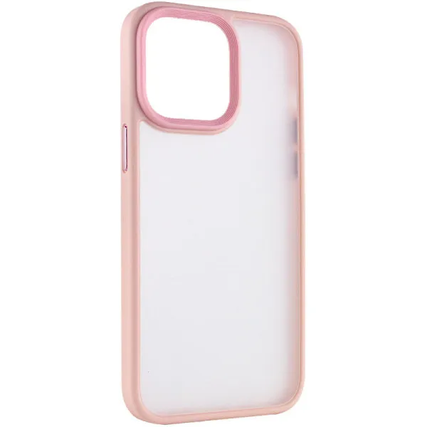 TPU+PC чохол Metal Buttons для Apple iPhone 14 Pro (6.1") — Рожевий — фото 1 TPU+PC чохол Metal Buttons для Apple iPhone 14 Pro (6.1") — Рожевий — фото 1
