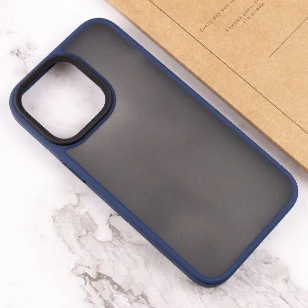 TPU+PC чохол Metal Buttons для Apple iPhone 14 Pro (6.1") — Синій — фото 5 TPU+PC чохол Metal Buttons для Apple iPhone 14 Pro (6.1") — Синій — фото 5