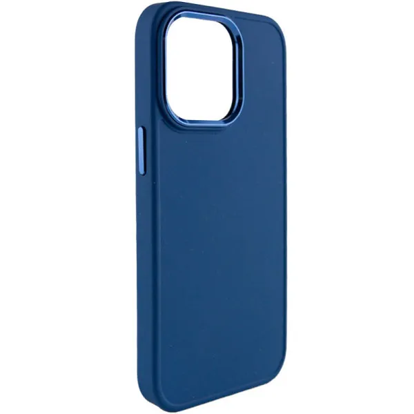 TPU чохол Bonbon Metal Style для Apple iPhone 14 Pro (6.1") — Синій — фото 1 TPU чохол Bonbon Metal Style для Apple iPhone 14 Pro (6.1") — Синій — фото 1