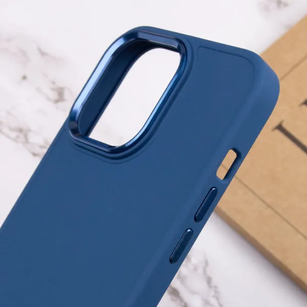 TPU чохол Bonbon Metal Style для Apple iPhone 14 Pro (6.1") — Синій — фото 5 TPU чохол Bonbon Metal Style для Apple iPhone 14 Pro (6.1") — Синій — фото 5