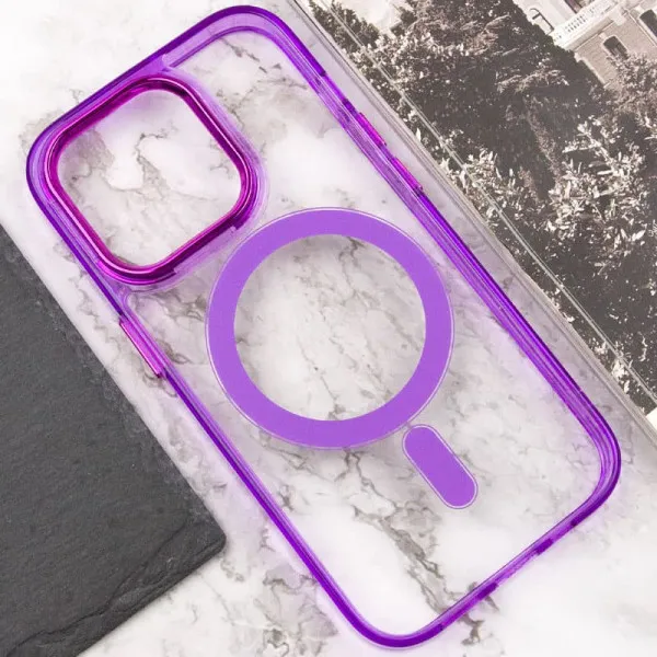 Чохол TPU Iris with Magnetic Fit для Apple iPhone 14 Pro (6.1") — Фіолетовий — фото 5 Чохол TPU Iris with Magnetic Fit для Apple iPhone 14 Pro (6.1") — Фіолетовий — фото 5